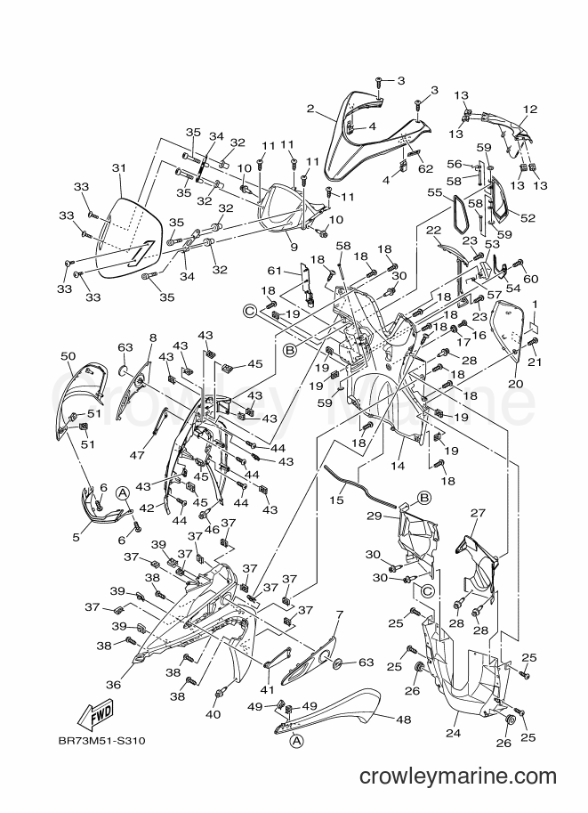 2017 Scooter MWS125-A - MWS125-A (BR73) [020] - LEG SHIELD