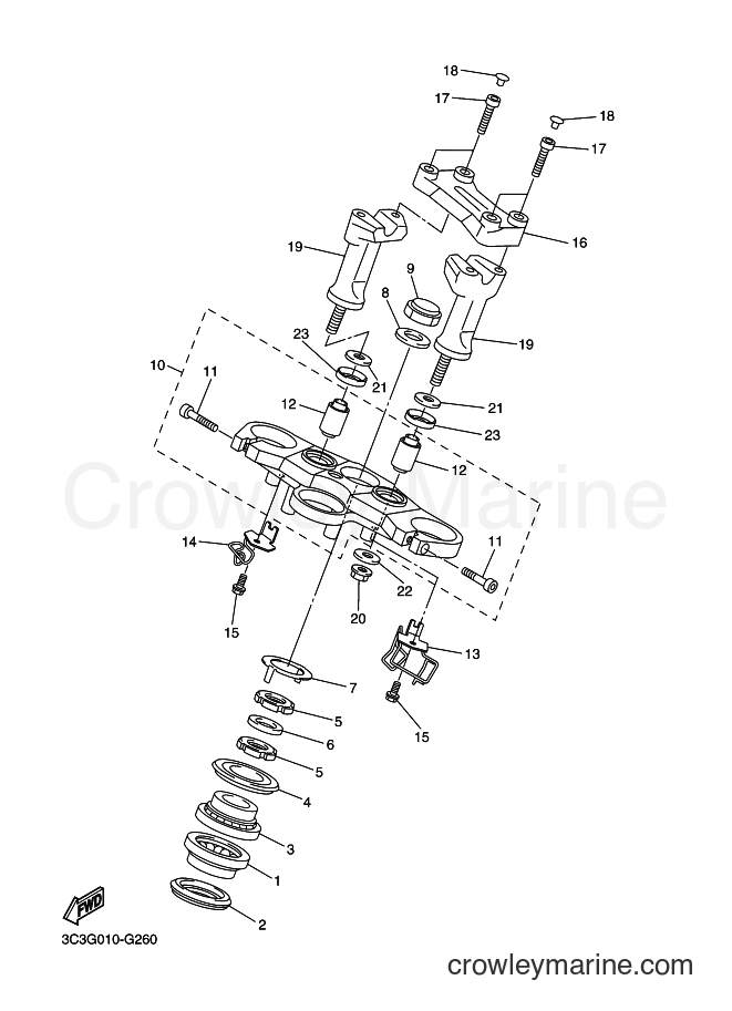 2013 Street Bike FZ1-S - FZ1-S (2DV2) [010] - STEERING