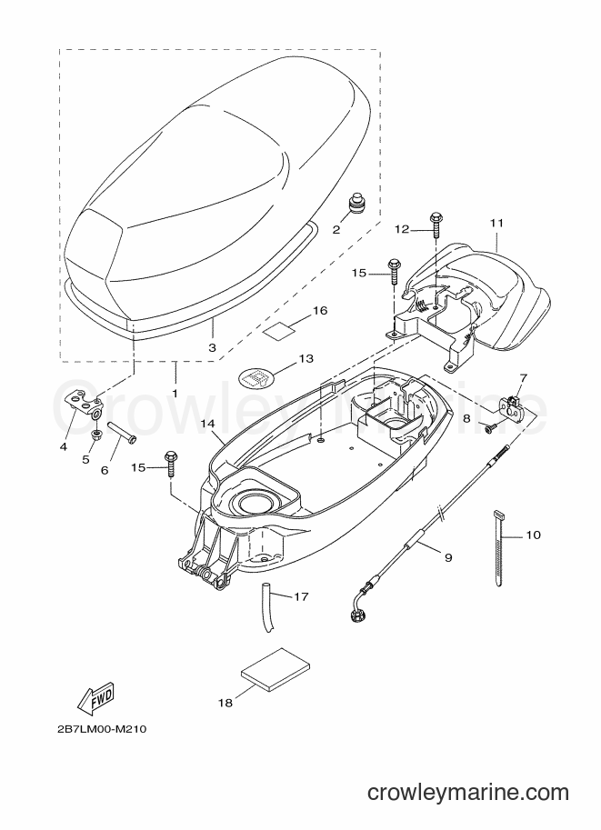 2013 Scooter CW50N - CW50N (2B7M) [020] - SEAT