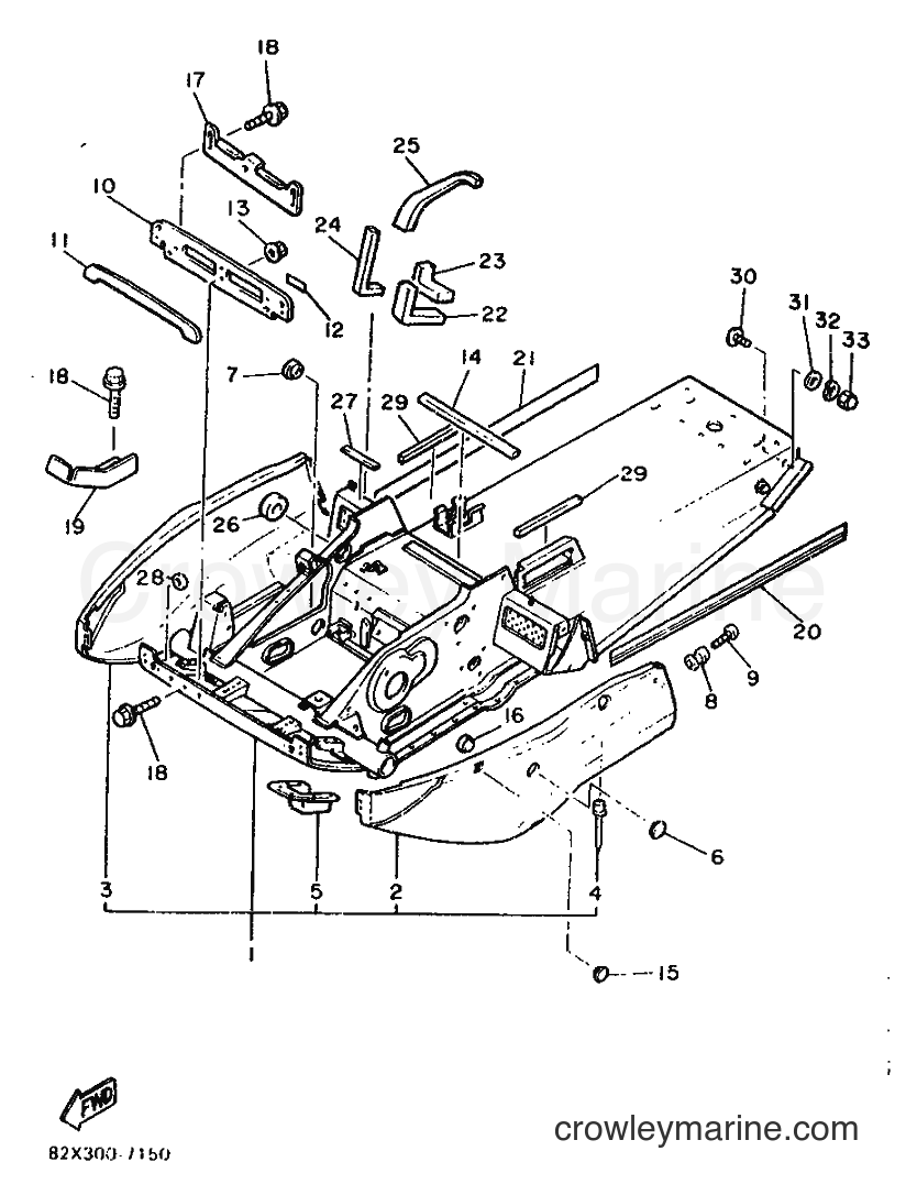 1988 Snowmobile BR250TF - BR250TF (85A) [999] - FRAME