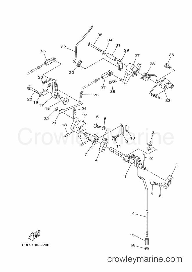 Yamaha Motors T25LA-2016 (6BL9) [070] - CONTROL