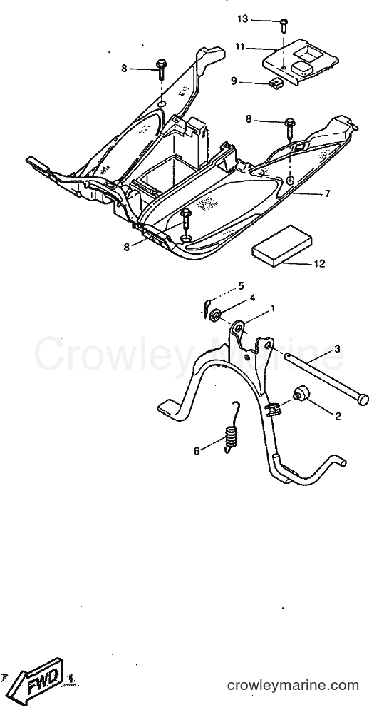 1997 Scooter YQ50 - YQ50 (5BS1) [999] - STAND & FOOTREST