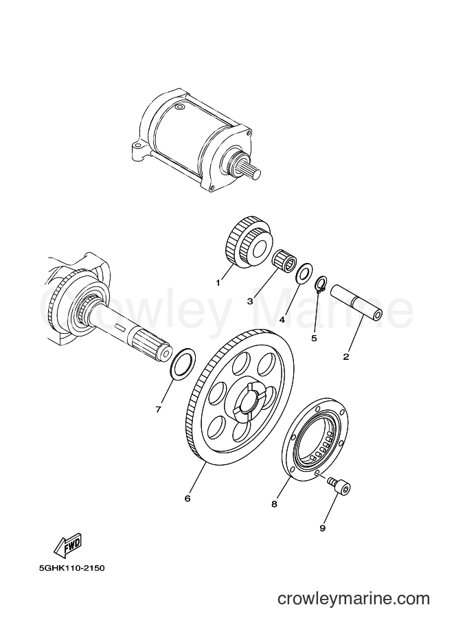 2016 ATV YFM450FWA - YFM450FWA (1CUT) [010] - STARTER CLUTCH