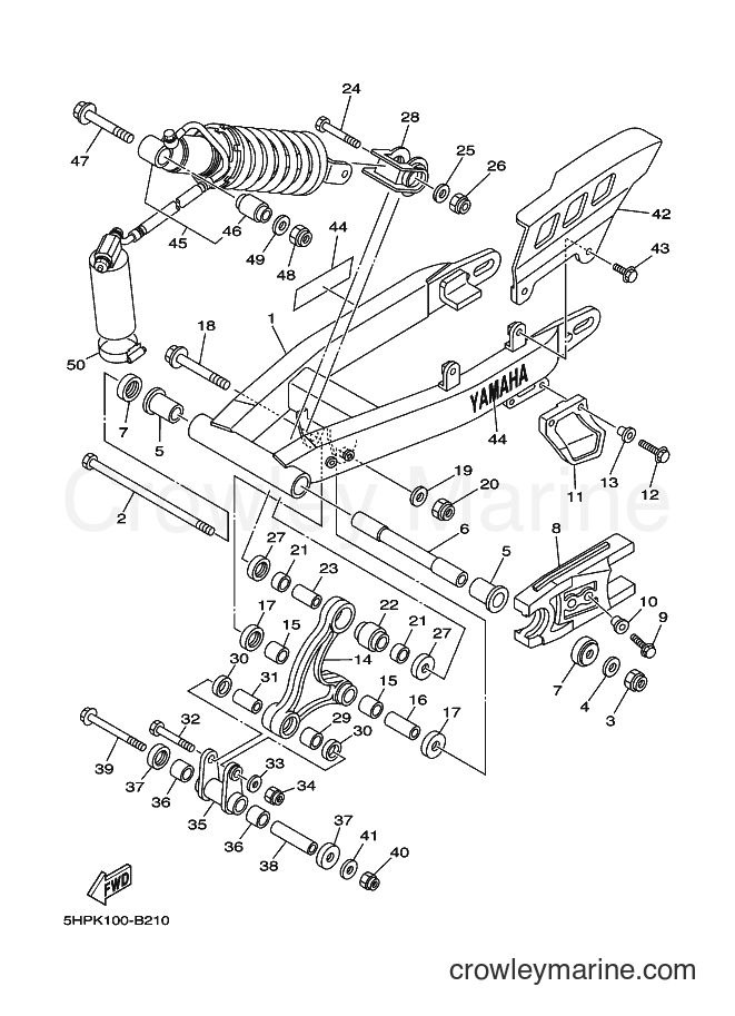 Yamaha Motors TT-R125LWE (5HPM) [040] - REAR ARM & SUSPENSION 2