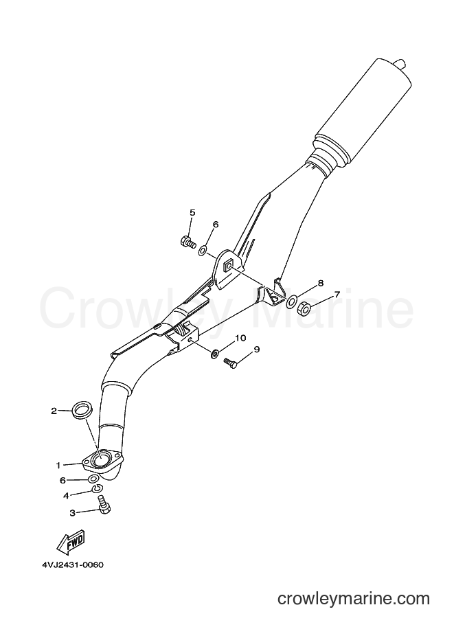 2001 Street Bike V100E - V100E (4VK3) [010] - EXHAUST