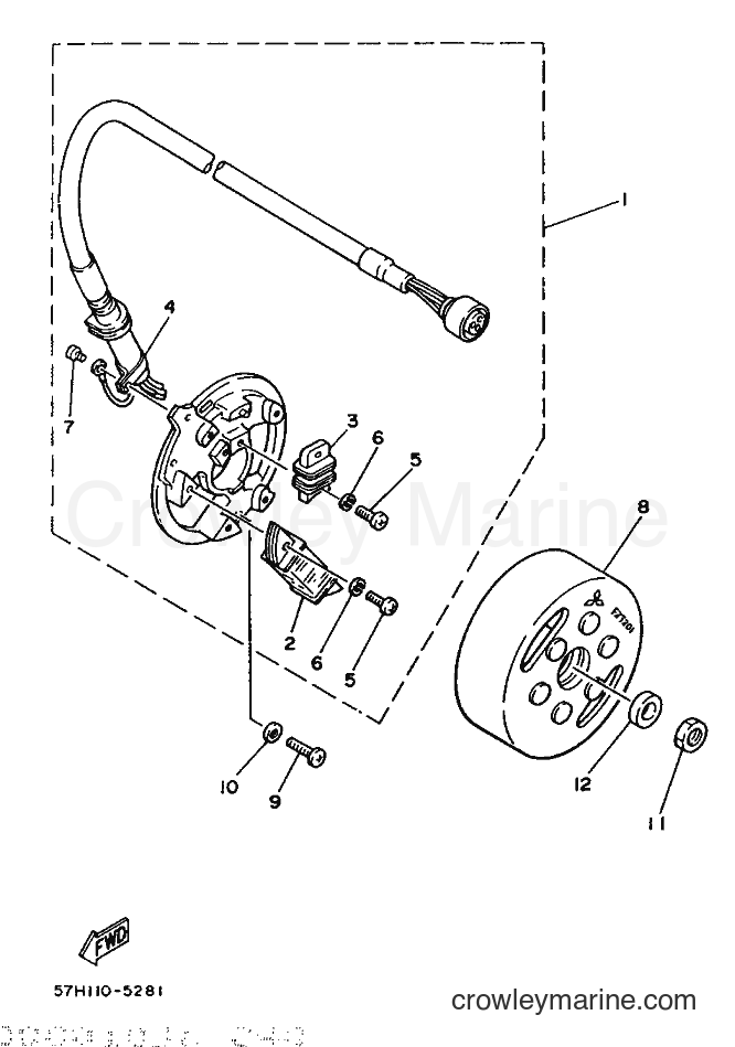 1988 Dirt Bike YZ490 - YZ490 (2WH0) [030] - GENERATOR