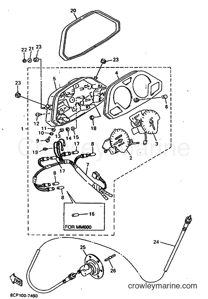 Yamaha Motors VX700LT (8CP1) [999] - METER