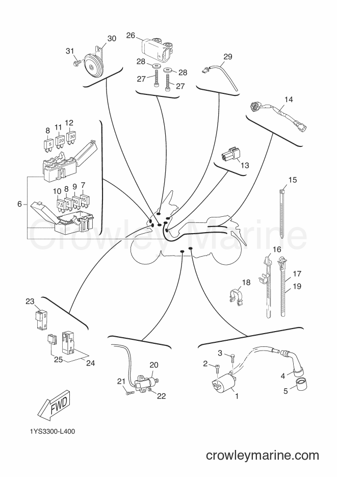 Yamaha Motors YP250RA (1YS3) [030] - ELECTRICAL 2