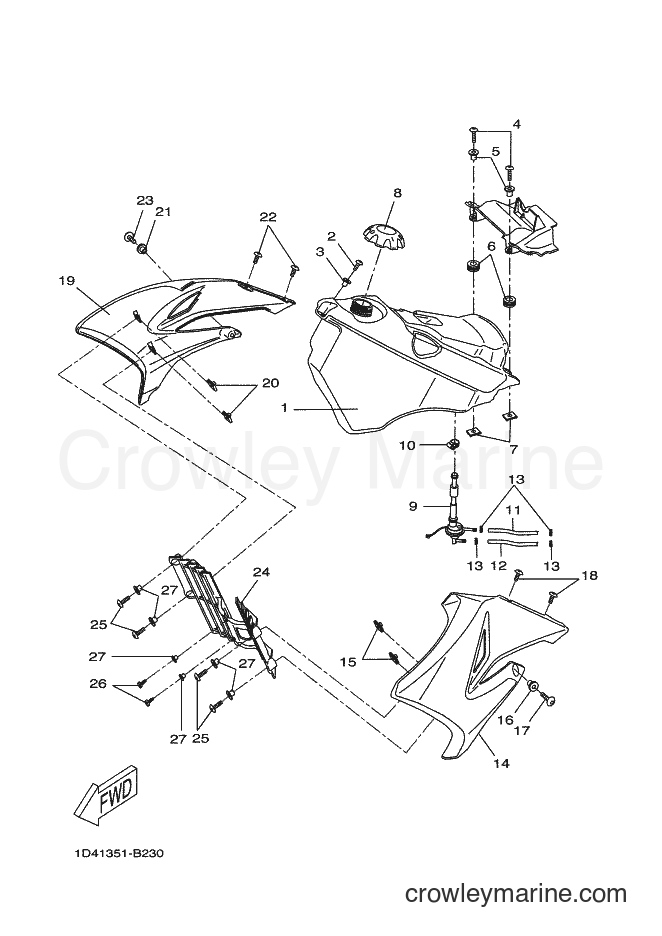 2003 Scooter DT50RSM - DT50RSM (1D51) [010] - FUEL TANK