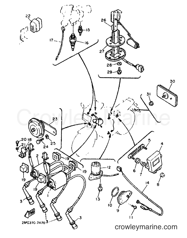 1987 Sport Bike FZ750 T - FZ750 T (2MG) [99A] - ELECTRICAL 1