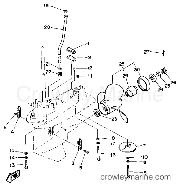Yamaha Motors 50ELF - LOWER DRIVE 2