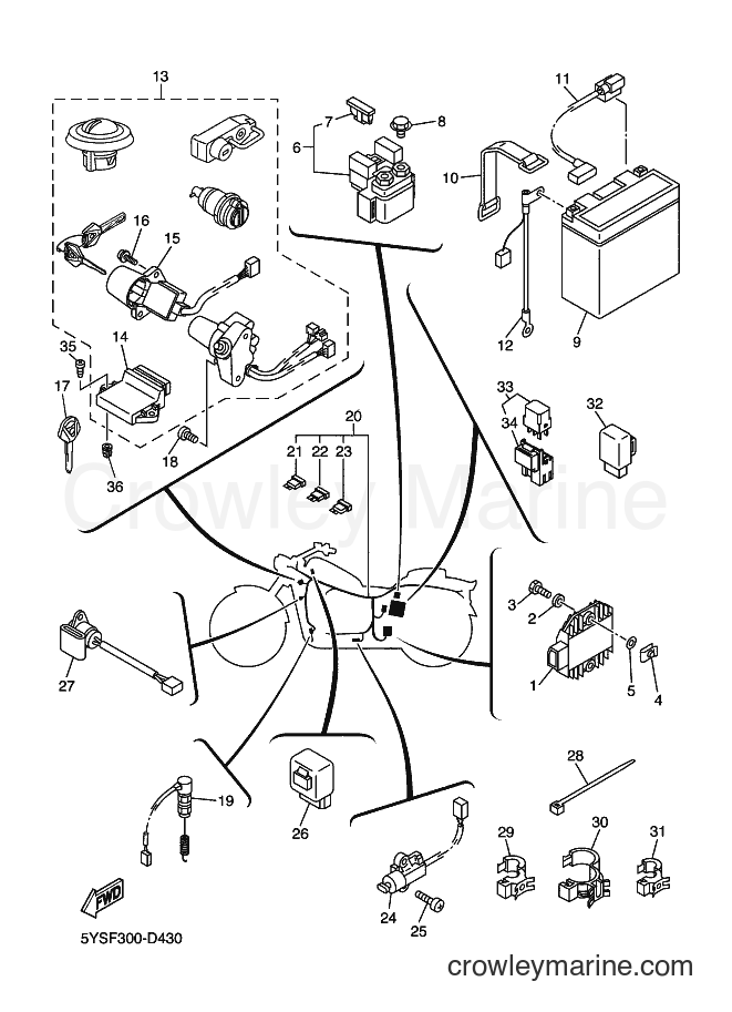 Yamaha Motors XVS1100A (5YSR) [040] - ELECTRICAL 2