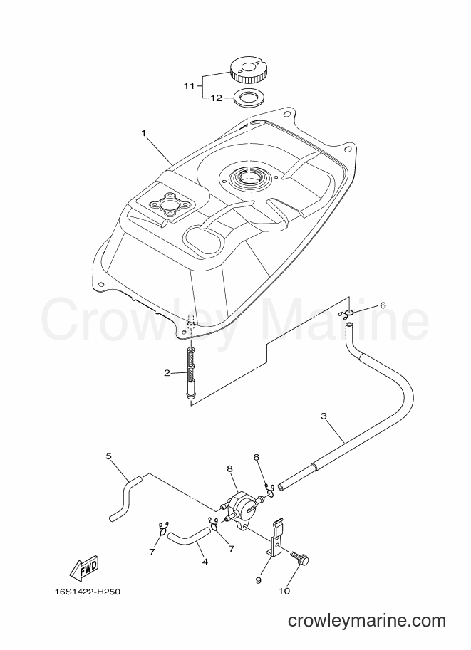 2011 Scooter T115LE - T115LE (16SA) [010] - FUEL TANK