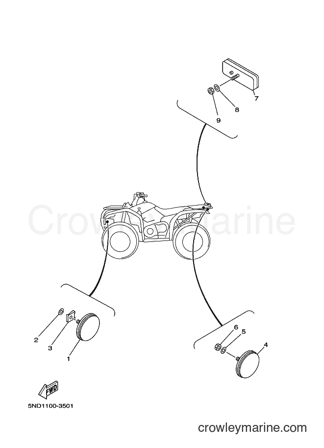 Yamaha Motors YFM400FWAN (5TE3) [020] - ELECTRICAL 2