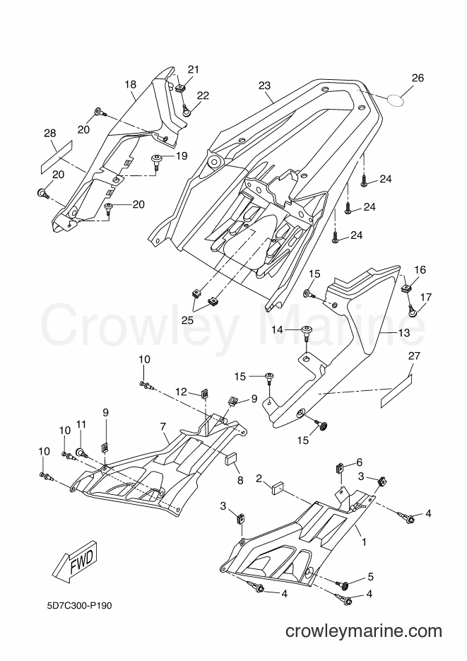 2015 Sport Bike MT125A - MT125A (5D7D) [080] - SIDE COVER