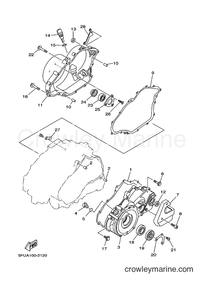 2003 ATV YFM400FWN - YFM400FWN (5FUD) [010] - CRANKCASE COVER 1