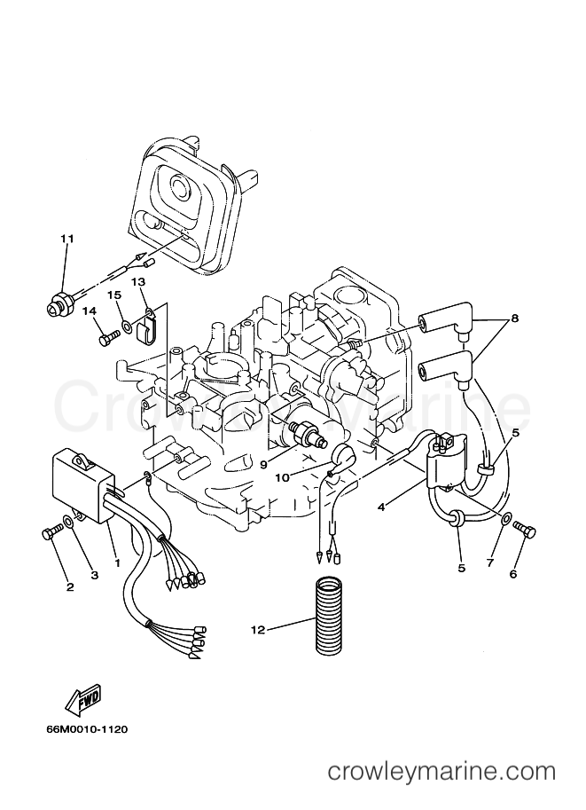 Yamaha Motors F15ESHF (66M7) [170] - ELECTRICAL 1