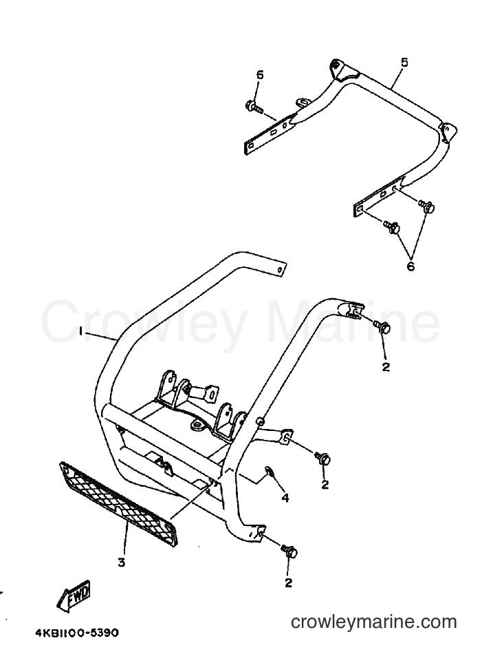1995 ATV YFM350FW-X - YFM350FW-X (4KB2) [010] - GUARD 2