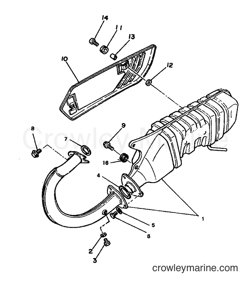 1990 Scooter CH80 - CH80 (3WX1) [999] - EXHAUST
