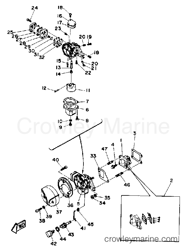 Yamaha Motors 4LD - INTAKE CARBURETOR