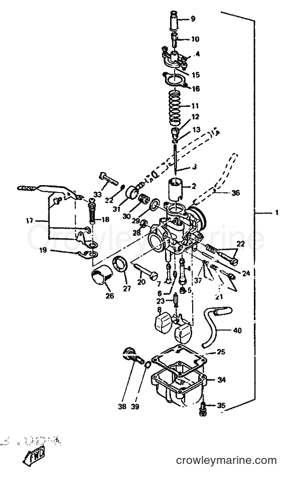 1991 Scooter DT50R - DT50R (3MN2) [999] - CARBURETOR