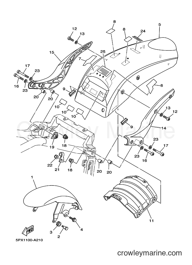 Yamaha Motors XV1700PC (5PX3) [010] - FENDER