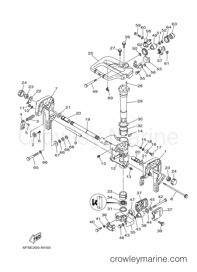 Yamaha Motors E40JMH (6J4E) [030] - BRACKET 1