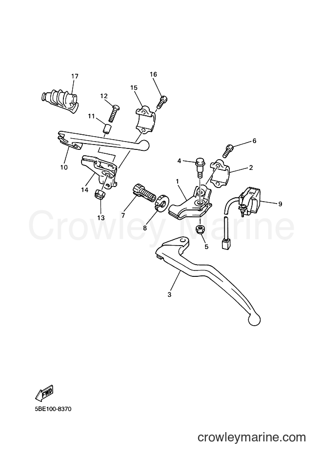 1998 Dirt Bike YZ400F - YZ400F (5BE2) [030] - HANDLE SWITCH & LEVER