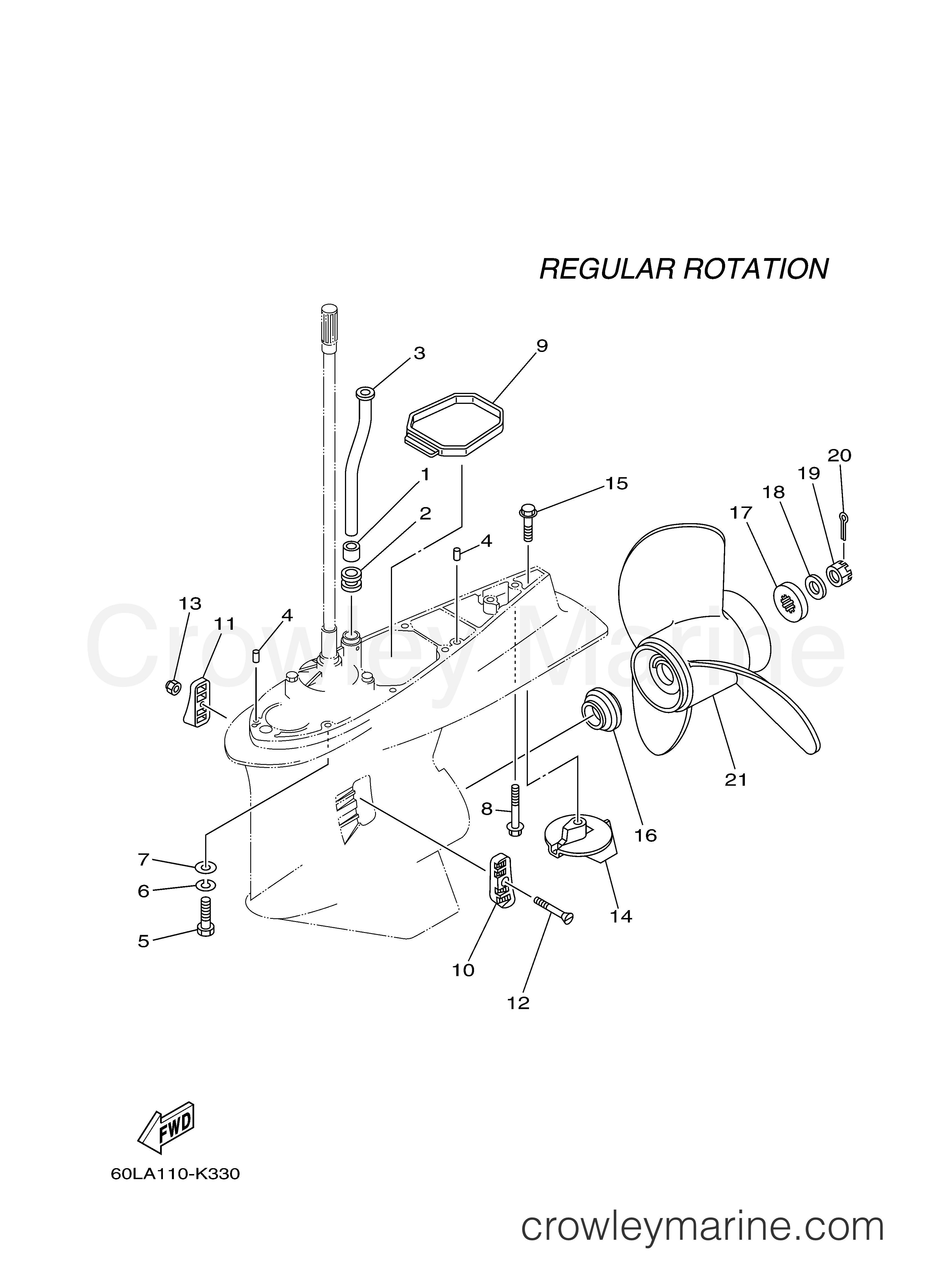 Yamaha Motors F225TXR - LOWER CASING DRIVE 2