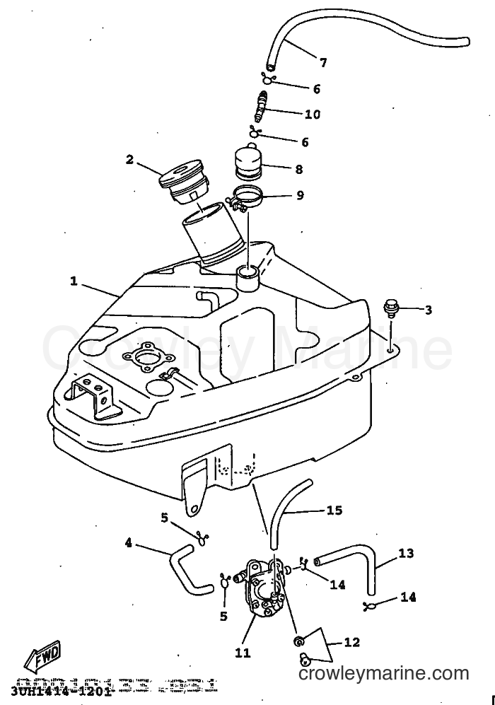 1997 Scooter XC150LC - XC150LC (5EE2) [999] - FUEL TANK