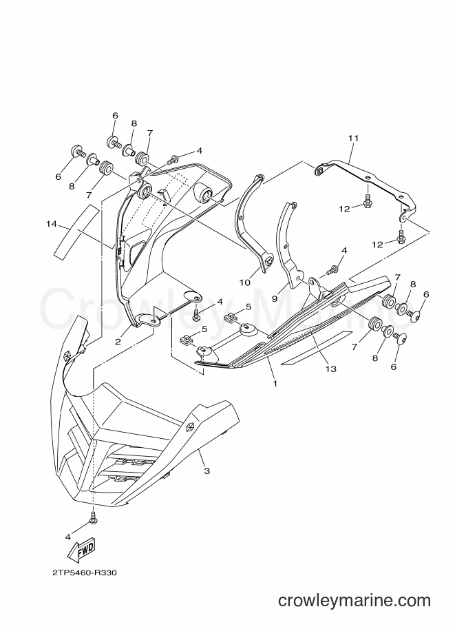Yamaha Motors FZ150 (2TP5) [010] - COWLING 1