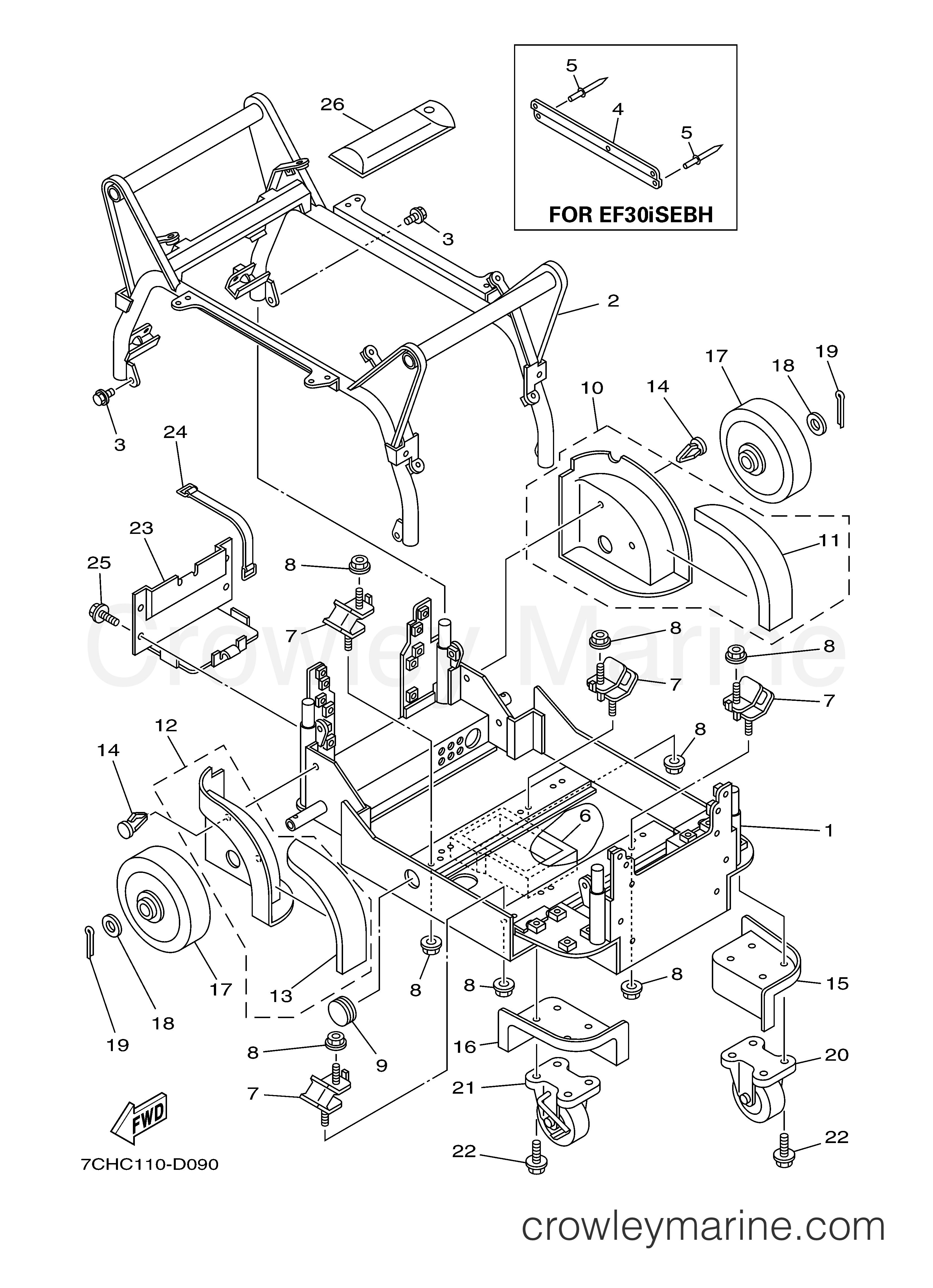 Yamaha Motors EF30ISEBH - FRAME 1