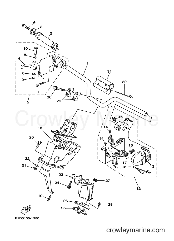 Yamaha Motors JET FOR SV1200 (68X1) [01B] - STEERING 1