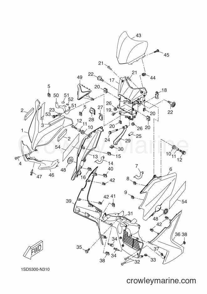 Yamaha Motors YP400R (1SD5) [040] - WINDSHIELD