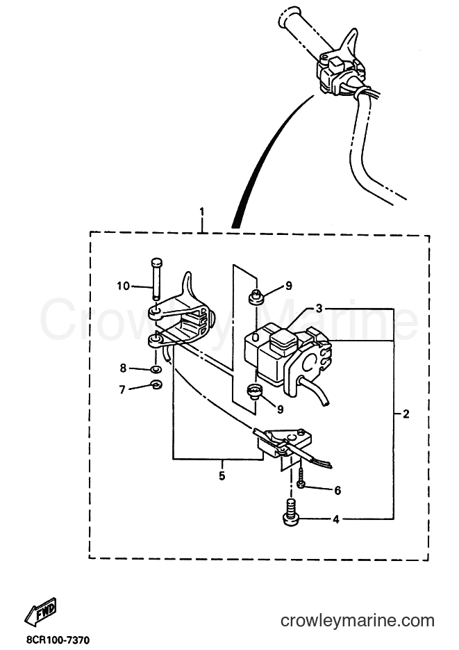 Yamaha Motors VT700 (8DM5) [030] - HANDLE SWITCH & LEVER