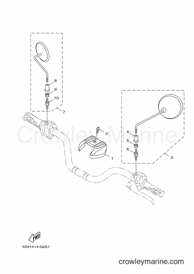 2010 Scooter YW125 - YW125 (1CE2) [010] - COWLING 1