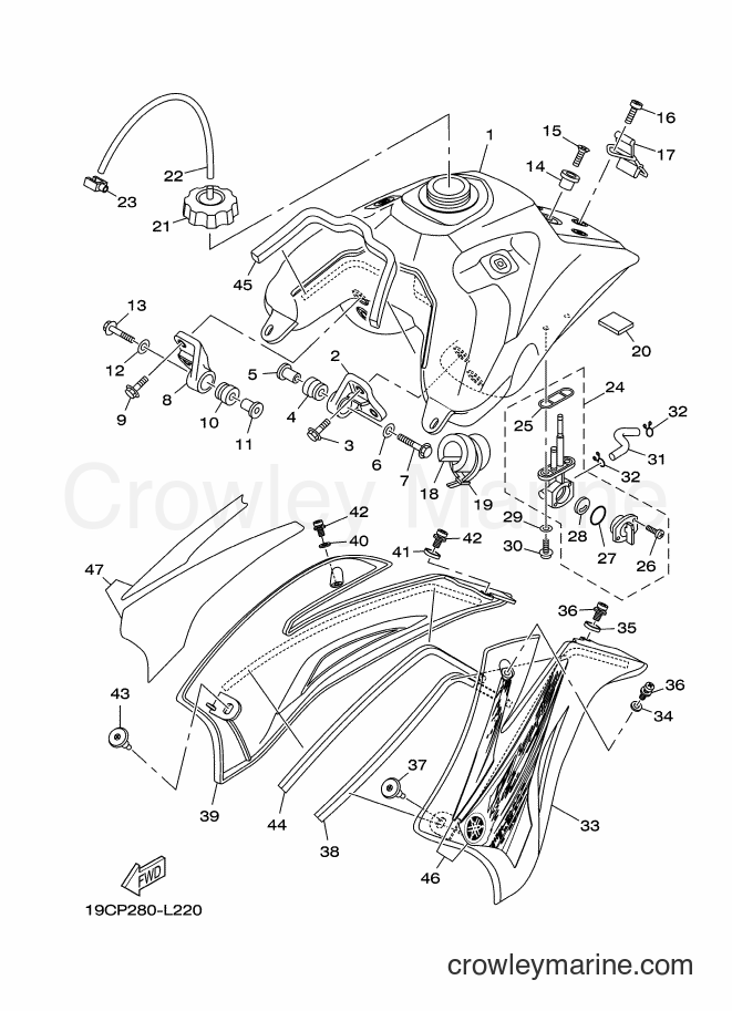 2012 Dirt Bike TT-R125LWEB - TT-R125LWEB (19CT) [010] - FUEL TANK