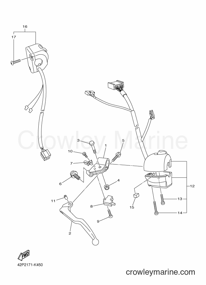 2012 Street Bike FZ8-S - FZ8-S (42P5) [010] - HANDLE SWITCH & LEVER
