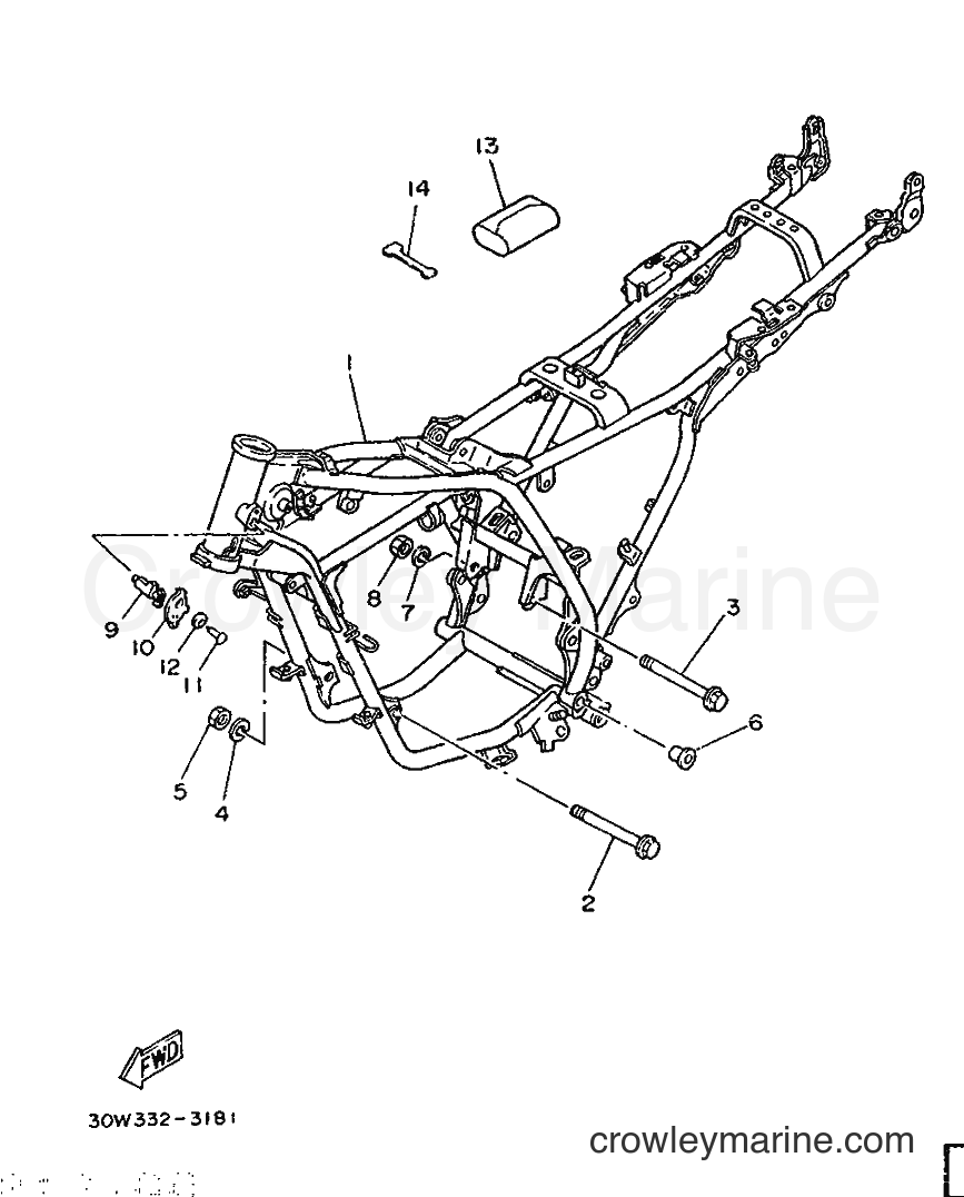 Yamaha Motors RD75LC (1NM) [999] - FRAME