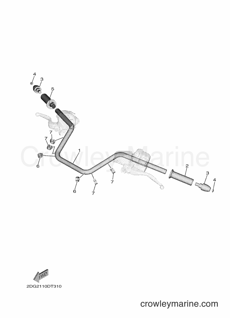 2018 Cruiser XV1900CFD - XV1900CFD (2DG6) [010] - STEERING HANDLE & CABLE