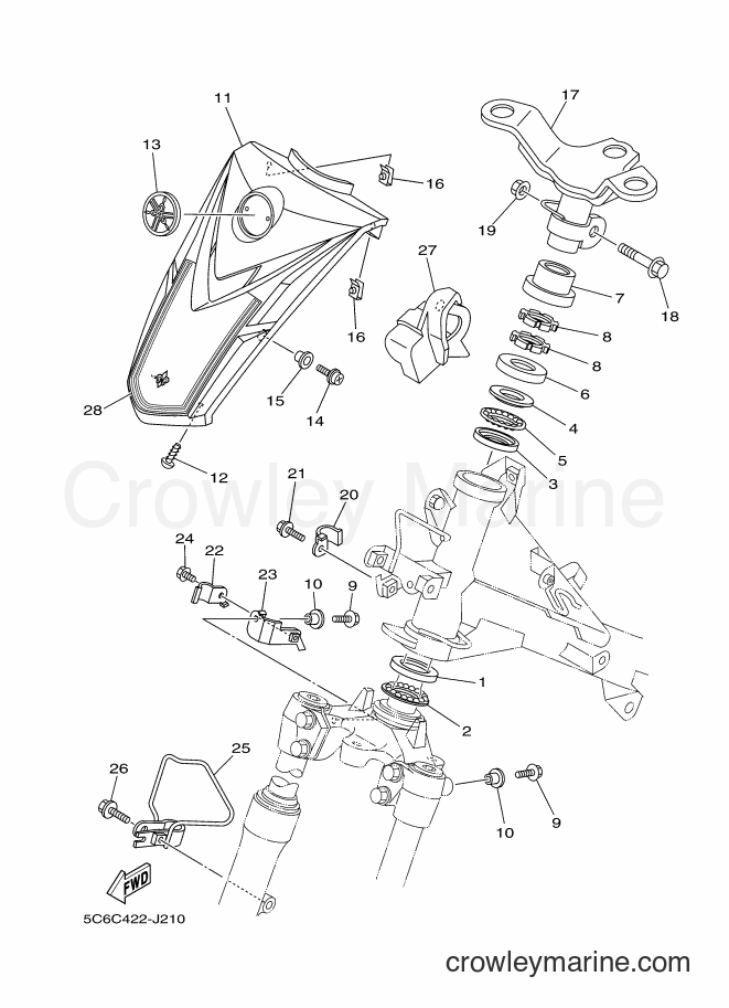 2010 Scooter T110LE - T110LE (5C6A) [010] - STEERING 2
