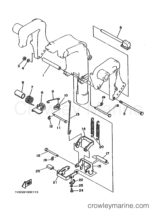 Yamaha Motors F9.9B (6G9) [030] - BRACKET 2