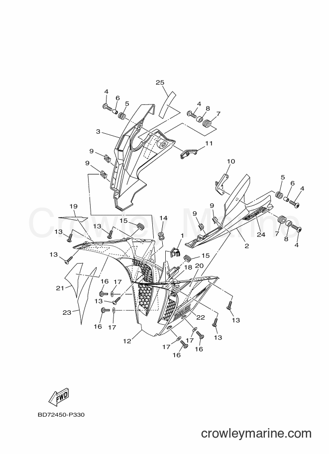2015 Sport Bike YZF-R15 - YZF-R15 (2PL3) [010] - LEG SHIELD