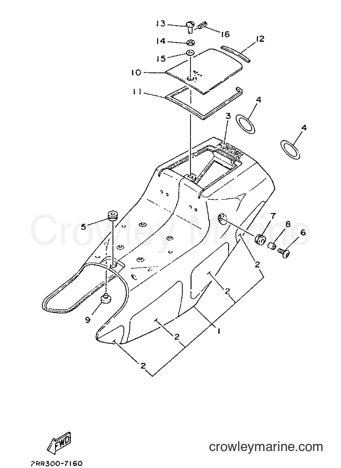 Yamaha Motors YSR50 (3FD1) [010] - SIDE COVER