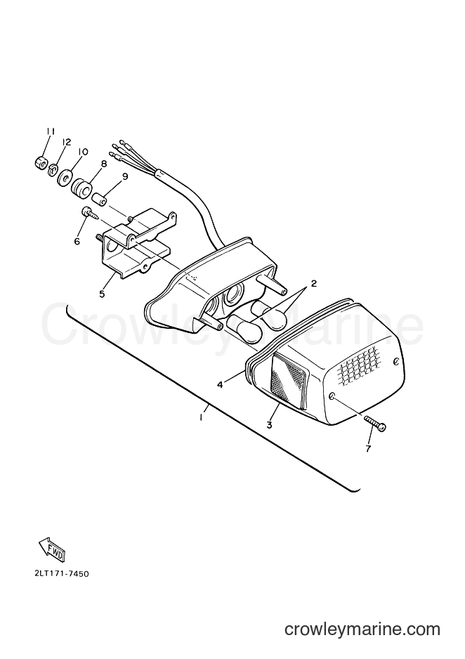 Yamaha Motors VMX12 (5GKB) [01A] - TAILLIGHT