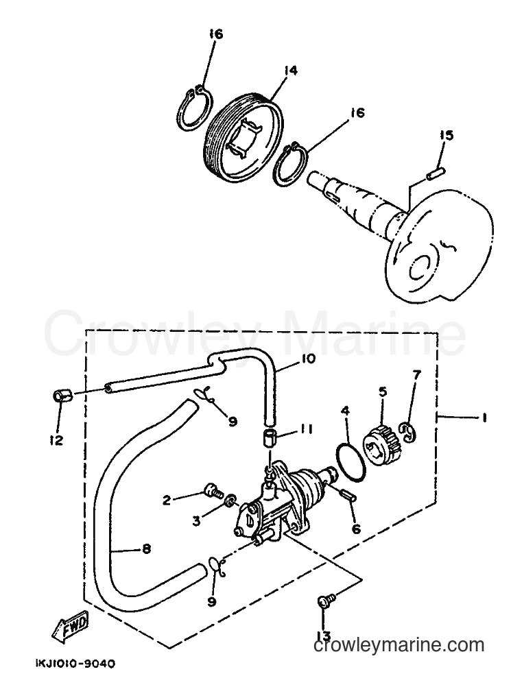 1993 Scooter YE50 - YE50 (4FW2) [999] - YLPUMPE