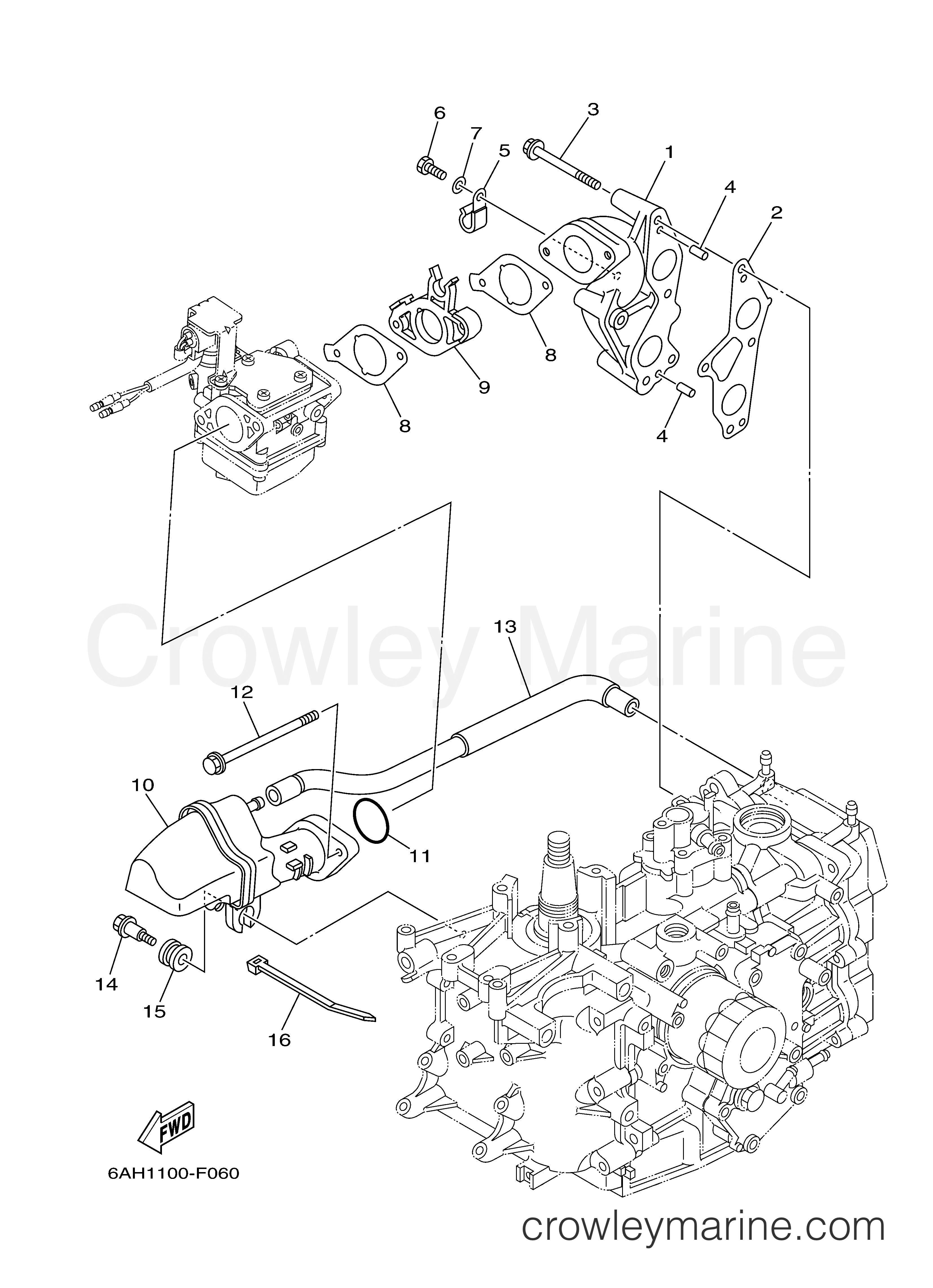 Yamaha Motors F15CMSH - INTAKE