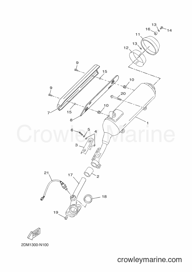 2016 Scooter YP125RA - YP125RA (2DMG) [040] - EXHAUST