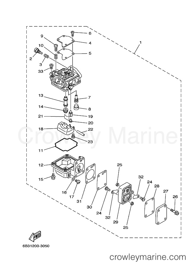 Yamaha Motors E9.9DMH-S (6B31) [110] - CARBURETOR