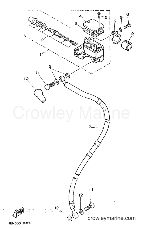 Yamaha Motors DT125R (3NC1) [999] - FRONT MASTER CYLINDER